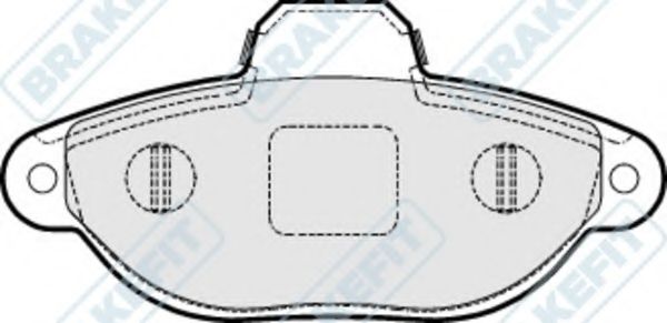 Комплект тормозных колодок, дисковый тормоз APEC braking PD3141