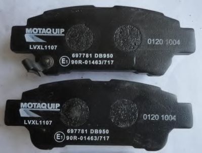Комплект тормозных колодок, дисковый тормоз MOTAQUIP LVXL1107