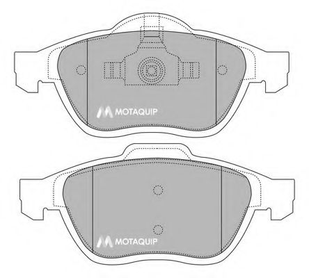 Комплект тормозных колодок, дисковый тормоз MOTAQUIP LVXL1093