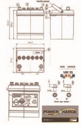 Стартерная аккумуляторная батарея YUASA 004