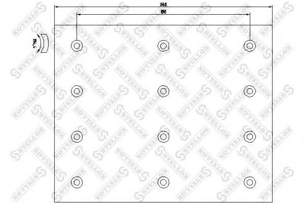 Комплект тормозных башмаков, барабанные тормоза STELLOX 19885