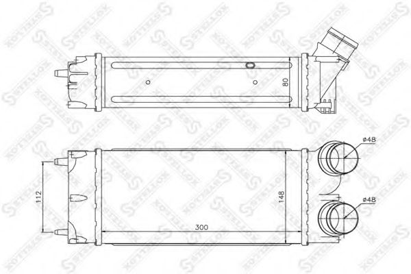 Интеркулер STELLOX 10-40189-SX