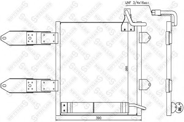 Конденсатор, кондиционер STELLOX 10-45162-SX