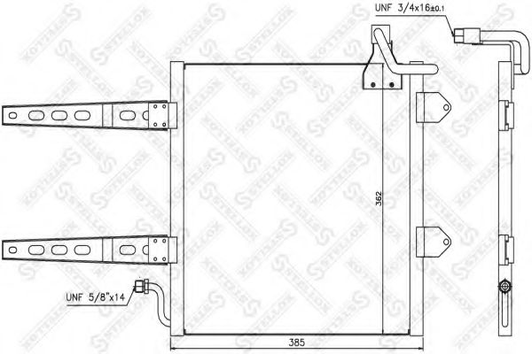 Конденсатор, кондиционер STELLOX 10-45312-SX
