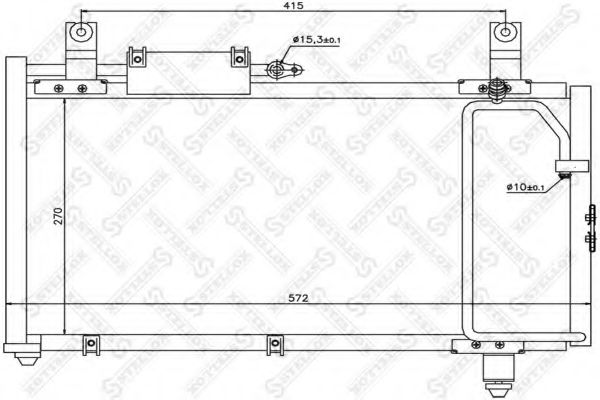 Конденсатор, кондиционер STELLOX 10-45603-SX