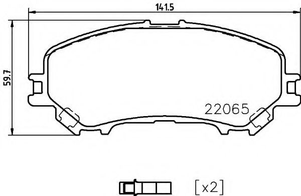 Комплект тормозных колодок, дисковый тормоз HELLA PAGID 8DB 355 021-861