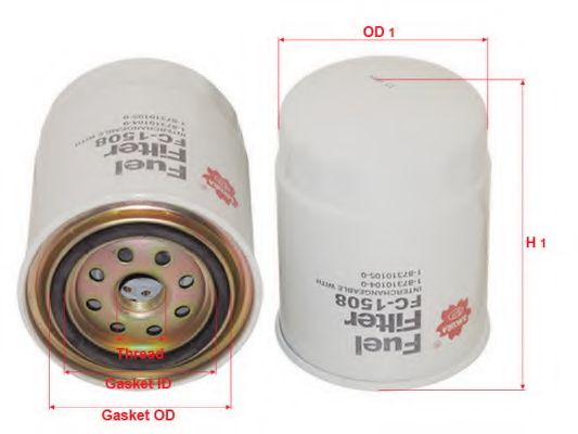 Топливный фильтр SAKURA  Automotive FC-1508