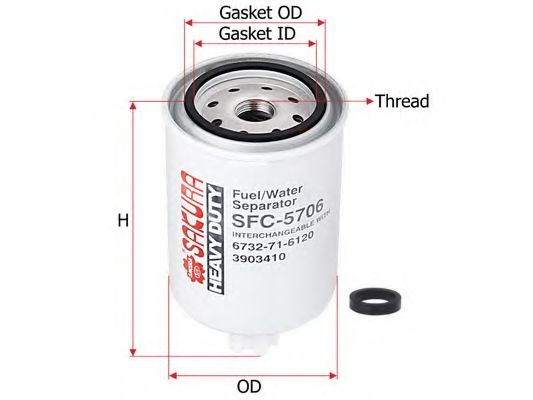 Топливный фильтр SAKURA  Automotive SFC-5706