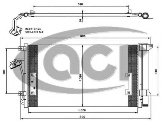 Конденсатор, кондиционер ACR 300686