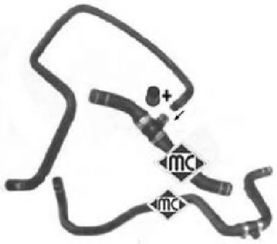 Шланг, теплообменник - отопление Metalcaucho 09383