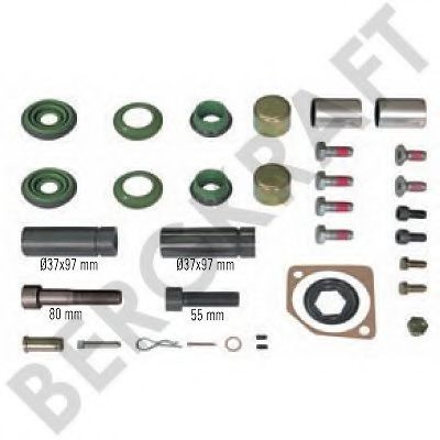 Ремкомплект, тормозной суппорт BERGKRAFT BK1610302AS