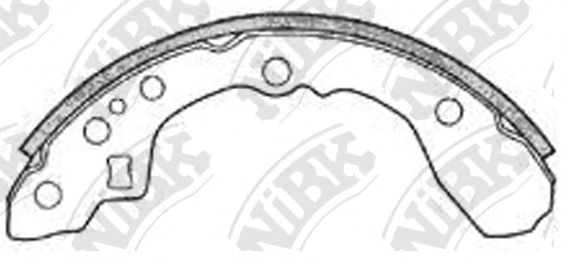 Комплект тормозных колодок NiBK FN3347