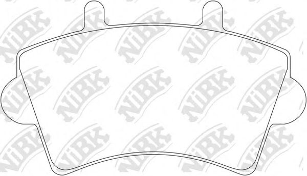 Комплект тормозных колодок, дисковый тормоз NiBK PN0215