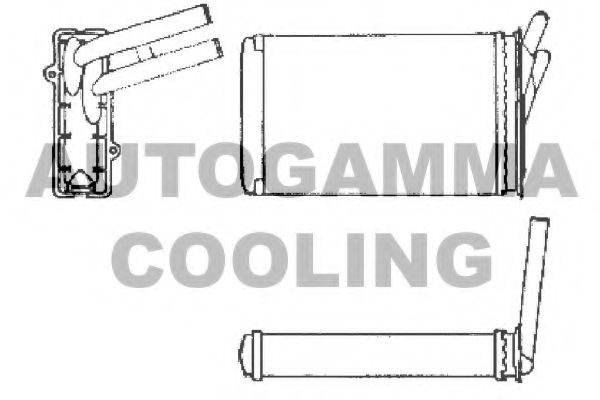 Теплообменник, отопление салона AUTOGAMMA 101972