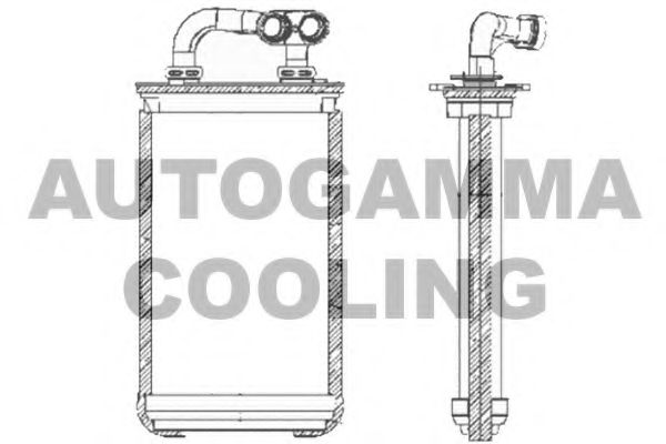 Теплообменник, отопление салона AUTOGAMMA 103894
