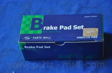 Комплект тормозных колодок, дисковый тормоз PARTS-MALL PKW-004