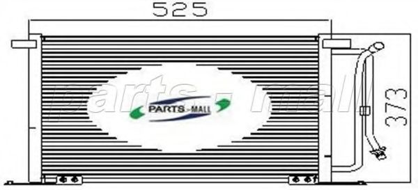 Конденсатор, кондиционер PARTS-MALL PXNC2-002