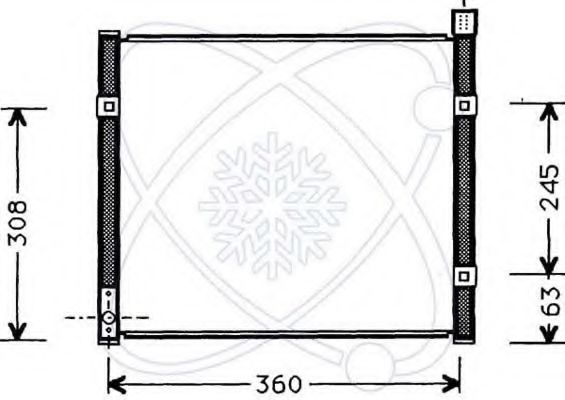 Конденсатор, кондиционер ELECTRO AUTO 30H0012