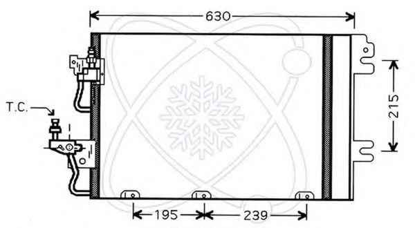 Конденсатор, кондиционер ELECTRO AUTO 30O0032