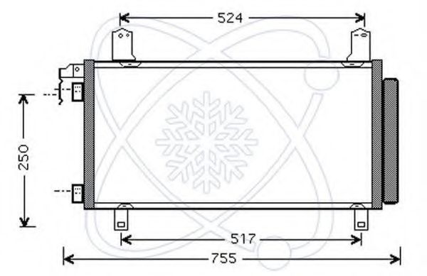 Конденсатор, кондиционер ELECTRO AUTO 30Z0021