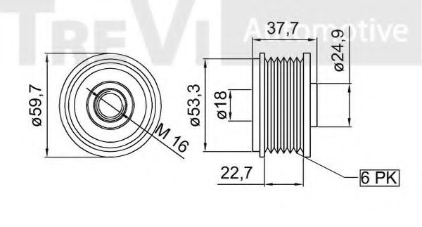 Механизм свободного хода генератора BERTOLOTTI 94004