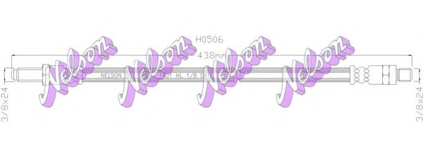 Тормозной шланг Brovex-Nelson H0506