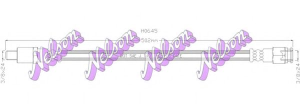 Тормозной шланг Brovex-Nelson H0645