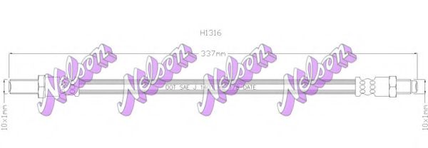 Тормозной шланг Brovex-Nelson H1316