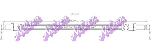 Тормозной шланг Brovex-Nelson H1822