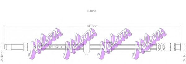 Тормозной шланг Brovex-Nelson H4091