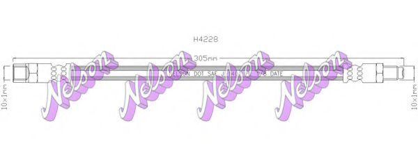 Тормозной шланг Brovex-Nelson H4228