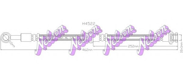 Тормозной шланг Brovex-Nelson H4522