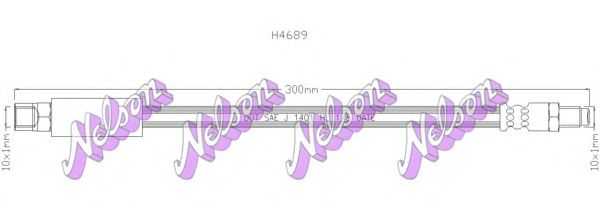 Тормозной шланг Brovex-Nelson H4689