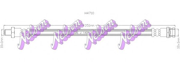 Тормозной шланг Brovex-Nelson H4710