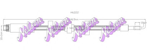 Тормозной шланг Brovex-Nelson H6222