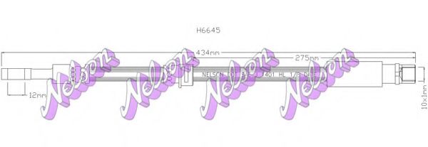 Тормозной шланг Brovex-Nelson H6645