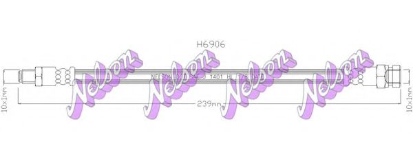 Тормозной шланг Brovex-Nelson H6906