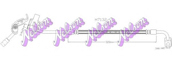 Тормозной шланг Brovex-Nelson H7132