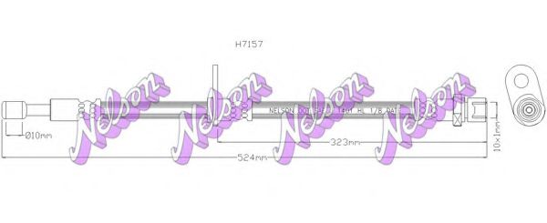 Тормозной шланг Brovex-Nelson H7157