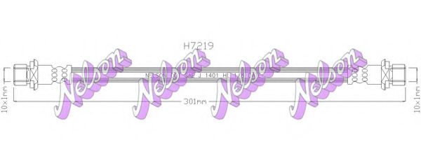 Тормозной шланг Brovex-Nelson H7219