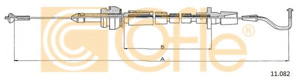 Тросик газа COFLE 11.082