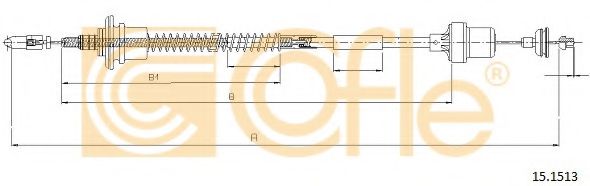 Трос, управление сцеплением COFLE 151513