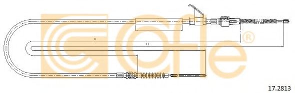 Трос, стояночная тормозная система COFLE 172813