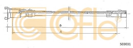 Тросик спидометра COFLE S03031