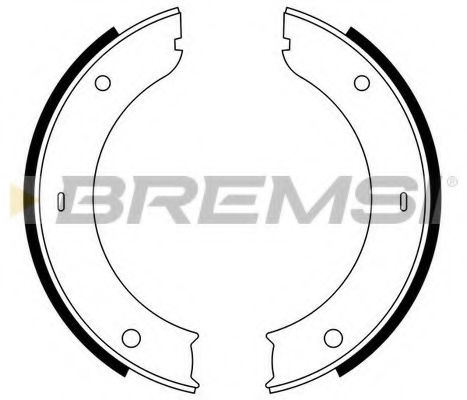 Комплект тормозных колодок, стояночная тормозная система BREMSI GF0133