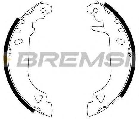 Комплект тормозных колодок BREMSI GF0168