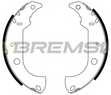 Комплект тормозных колодок BREMSI 1334