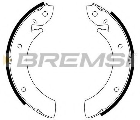 Комплект тормозных колодок BREMSI GF0206