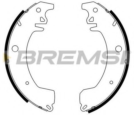 Комплект тормозных колодок BREMSI GF0410