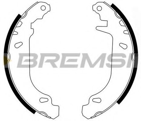 Комплект тормозных колодок BREMSI GF0415